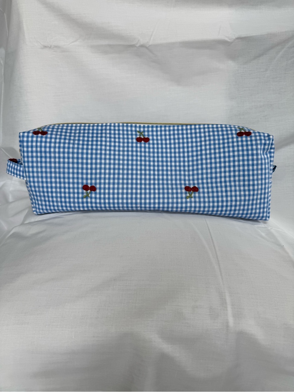 Gingham Cherry Hair Tool Case